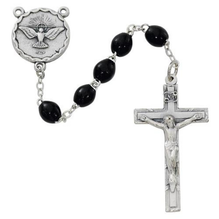 Black Oval Holy Spirit Rosary