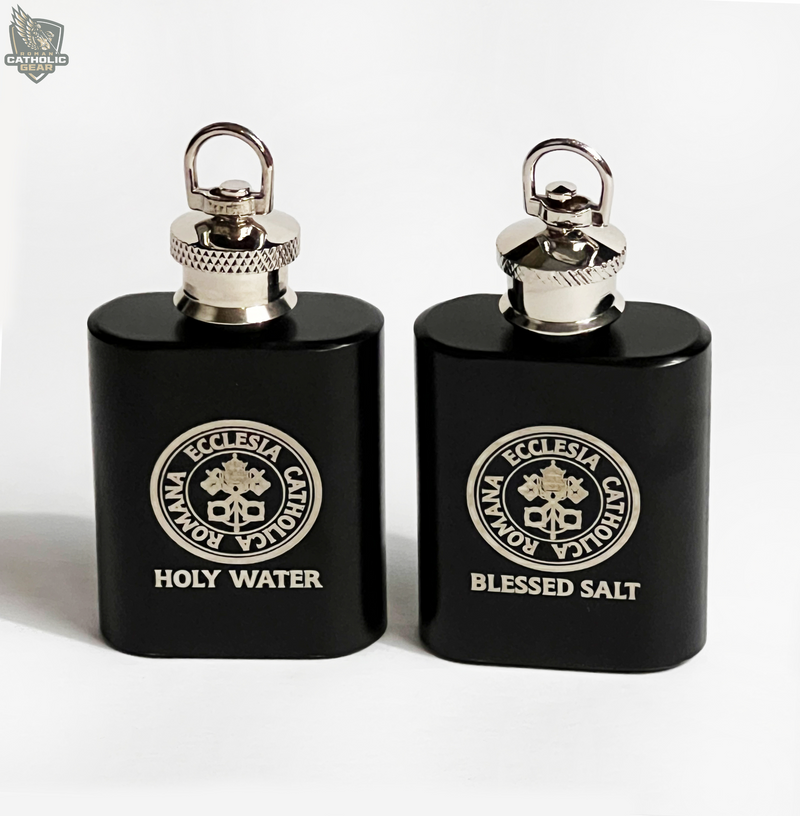 Blessed Salt and Holy Water Flask Pack
