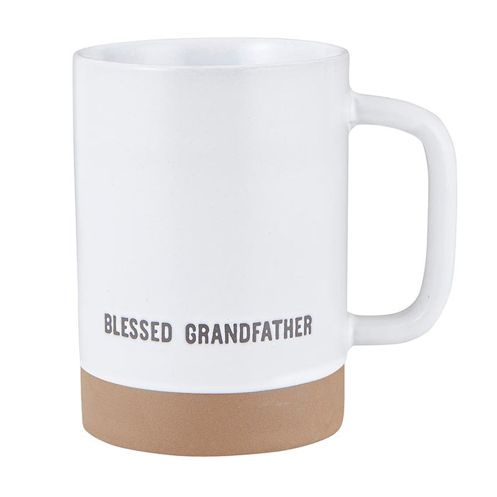 Taza del bendito abuelo con una oración por ti, cruz y tarjeta, set de regalo para el día del padre