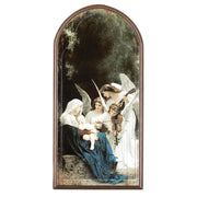Bouguereau: Song Of Angels Arched Wood Plaque