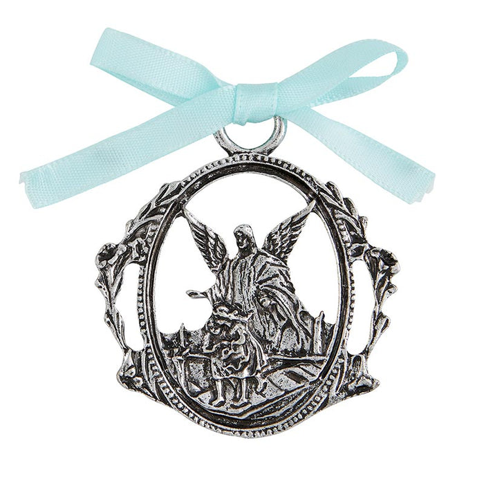 Boy Cross with Guardian Angel Crib Medal Set - 4 Pieces Per Package