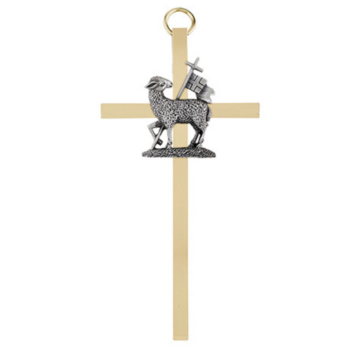 Brass Cross with Emblem - Reconciliation