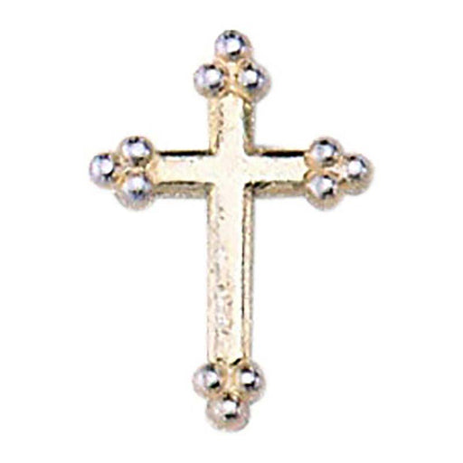 Budded Cross Lapel Pin