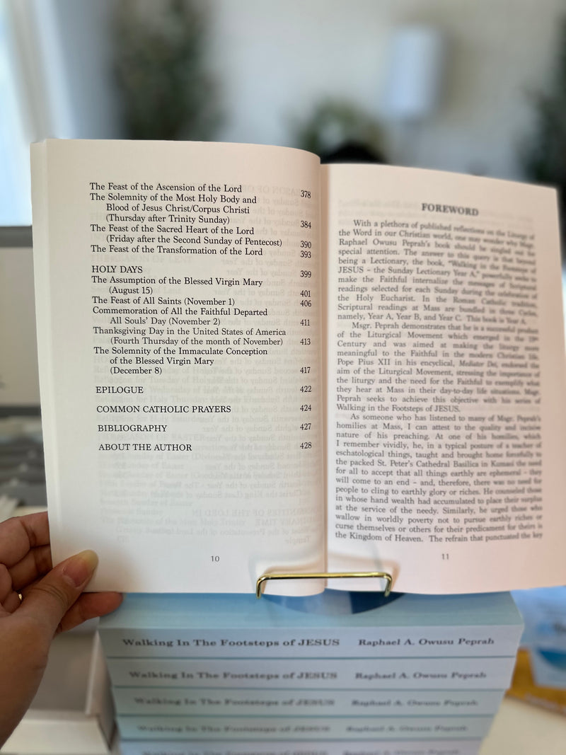 Walking in the Footsteps of Jesus: The Sunday Lectionary Year A Reflections By Msgr. Raphael A. Owusu Peprah