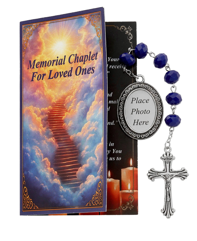 Memorial Chaplet with Photo Holder & Instructional Booklet