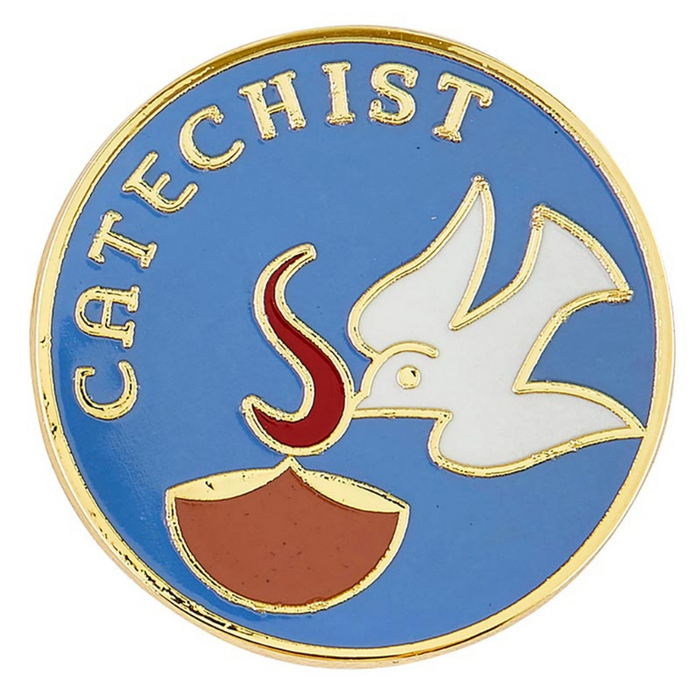 Catechist Gold-Plated Lapel Pin - 12 Pieces Per Package