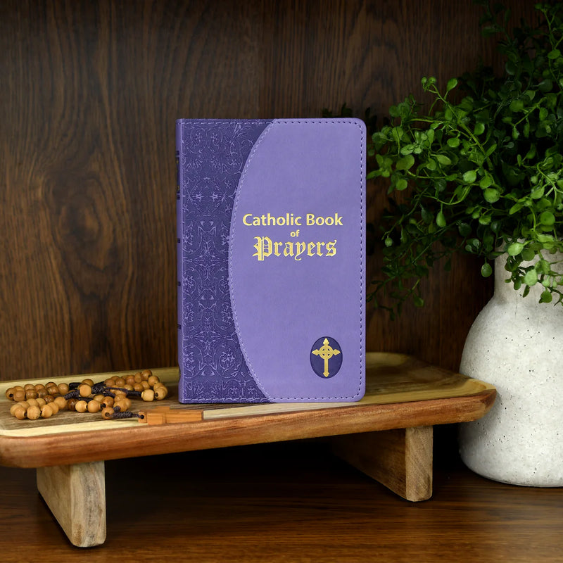Libro Católico De Oraciones - Lavanda - Imitación De Cuero - 2 Piezas Por Paquete