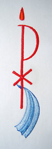 Chi-Ro with Water Adult Baptismal Stole