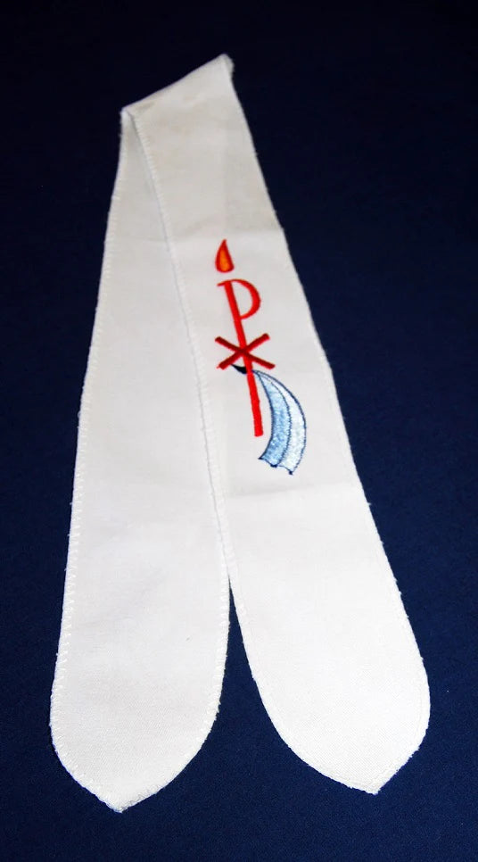 Chi-Ro with Water Adult Baptismal Stole