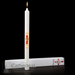 Christian Rites RCIA Candle with White Metal Stand