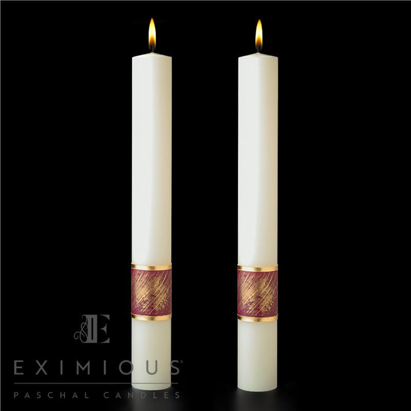 Complementing Altar Candle - Cathedral Candle - Christ Our Light - 4 Sizes
