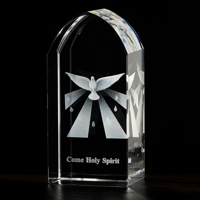 3 1/4" Confirmation Etched Glass Stand
