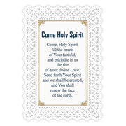 Confirmation/Come Holy Spirit Lace Holy Card