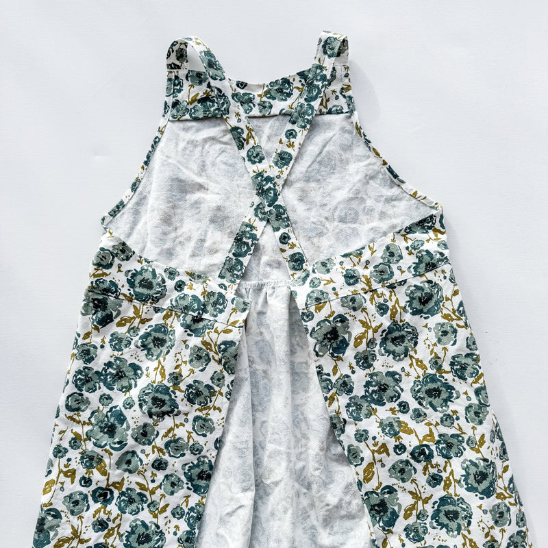 Blue Floral Catholic Christian Bible Scripture Apron