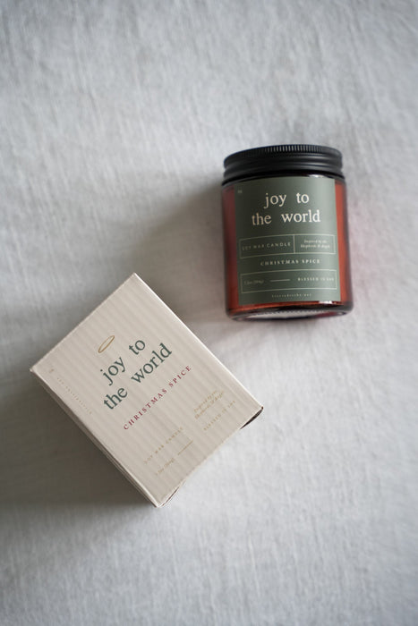 Joy to the World Candle