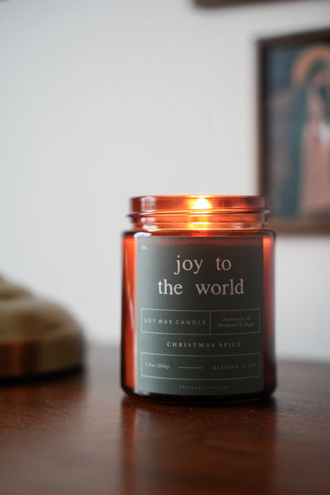 Joy to the World Candle