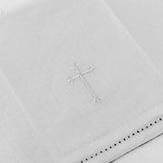 Cotton Bread Plate Napkin with Embroidered Latin Cross