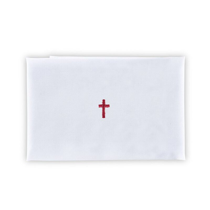 Cotton Embroidered Cross Purificator - 12 Pieces Per Package