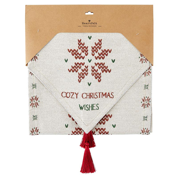 Cozy Christmas Wishes Table Runner