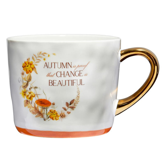 Cozy Gold Handle Mug - Change is Beautiful- 4 Pieces Per Package