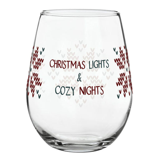 Cozy Nights Stemless Wine Glass - 4 Pieces Per Package