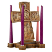 Cross Advent Candle Holder