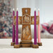 Cross Advent Candle Holder