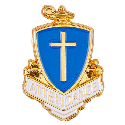 Cross Attendance Gold-Plated Lapel Pin - 12 Pieces Per Package
