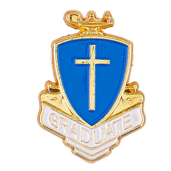 Cross Graduate Gold-Plated Lapel Pin - 12 Pieces Per Package