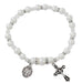 Cross Necklace, Pearl Rosary Bracelet And Pearl Rosary - April Birthstone Crystal Gift Set