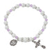 Cross Necklace, Pearl Rosary Bracelet And Pearl Rosary - June Birthstone Light Amethyst Gift Set