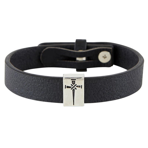 Cross of Nails Leather Bracelet - 4 Pieces Per Package