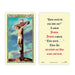 Crucifixion Laminated Holy Card