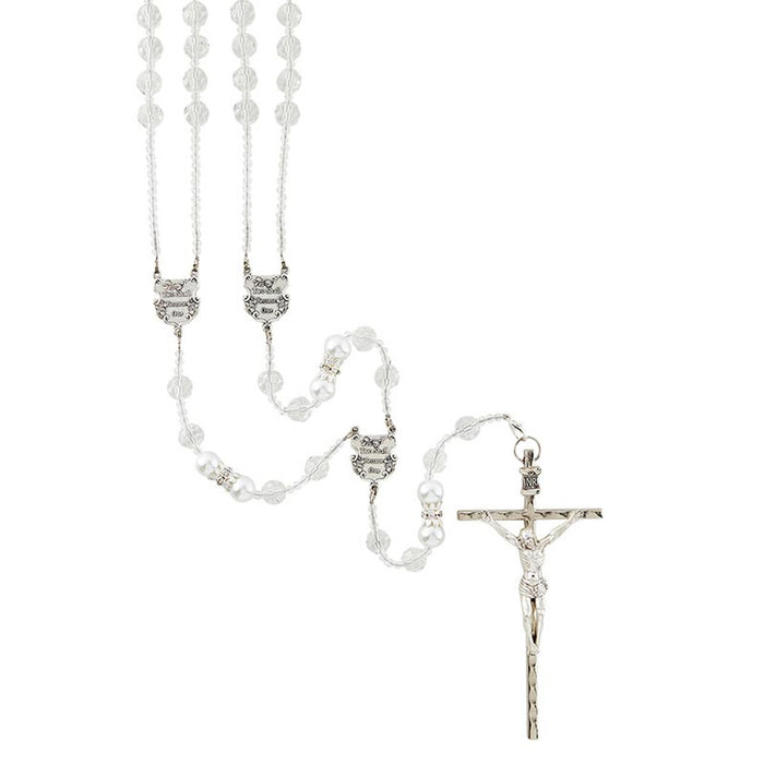 33" Crystal Lasso Wedding Rosary