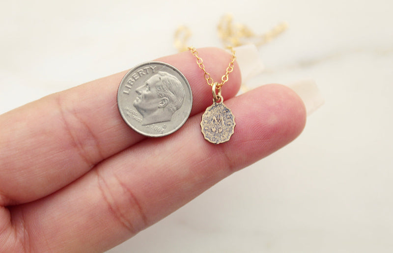 Miraculous Medal Necklace #7 in Bronze