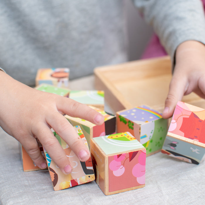 Saint Friends Wooden Cube Puzzle