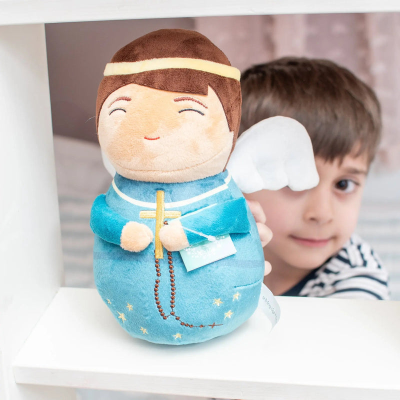 Teal Blue Guardian Angel Plush Doll