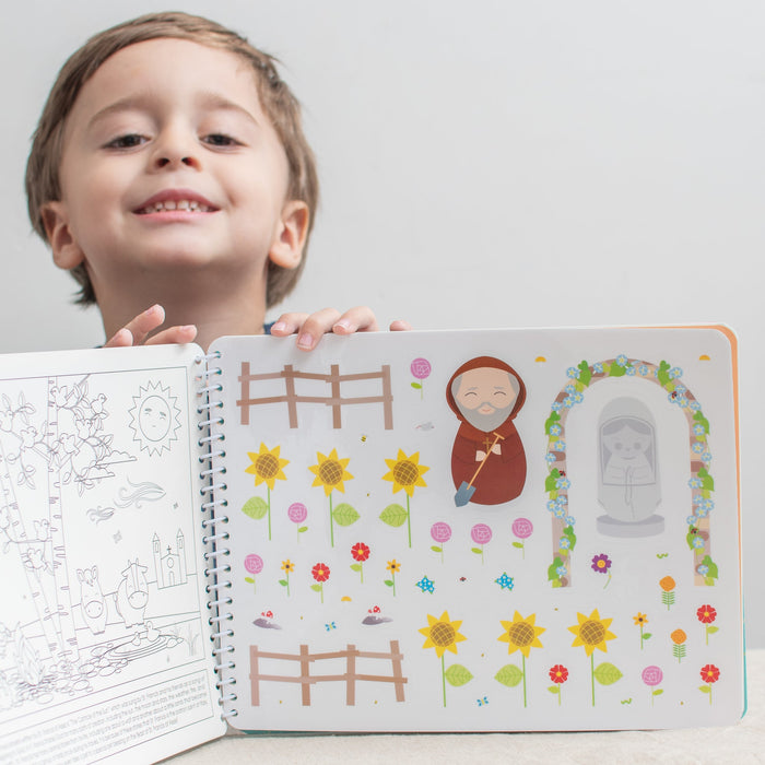 Saintly Scenes Book #3 - Reusable Sticker Scene and Coloring Book