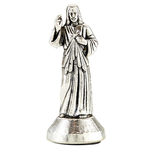 Divine Mercy Silver Figurine