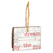 "Dream By The Fire" Christmas Wood Ornament