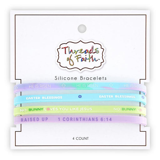 Easter Silicone Bracelet - 4 Pieces Per Package