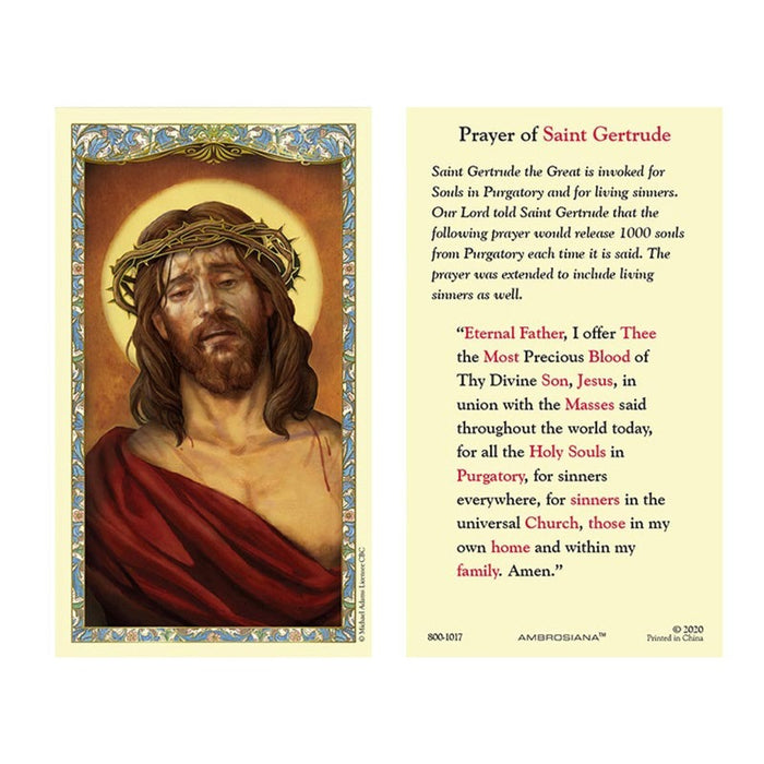 Laminated Holy Card - Ecce  Homo - 25 Pieces Per Package