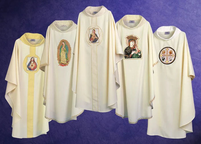 Embroidered Saints Chasubles