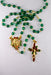 Emerald Glass Beads Christmas Rosary