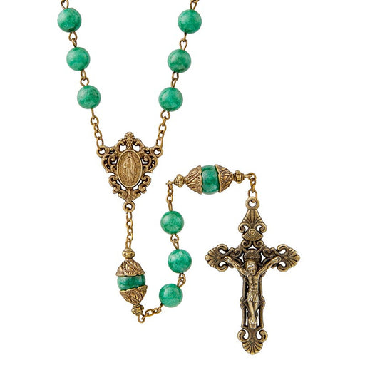 Emerald San Gimignano Collection Rosary With Miraculous Medal