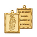 Engravable Gold over Sterling Silver 2 Piece Our Lady of Mount Carmel Scapular w/ 18" Chain