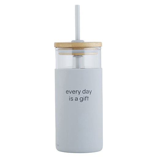 Everyday is a Gift Purple Eco Friendly Glass Tumbler