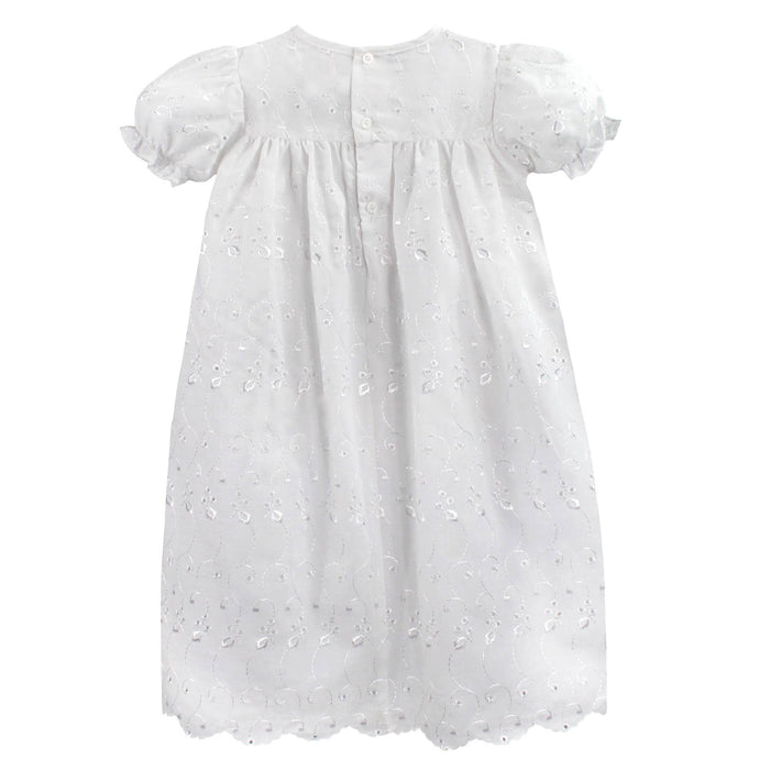 Eyelet Lace Christening Gown - Baptismal Gown