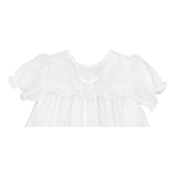 Eyelet Lace Christening Gown - Baptismal Gown