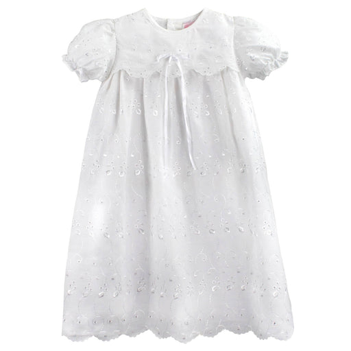 Eyelet Lace Christening Gown - Baptismal Gown